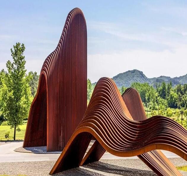 鼎城锈钢板造型